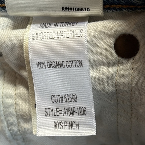 Agolde 90s Pinch Waist Straight Leg Organic Cotton Jeans 24 - Picture 13 of 13